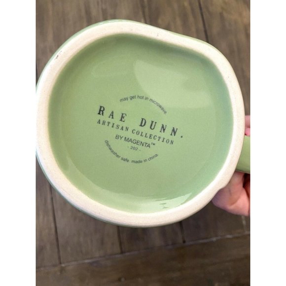 Rae Dunn WE'RE A PERFECT MATCHA Mug Green Mint LL Tea Magenta Artisan Fa… - Picture 4 of 4